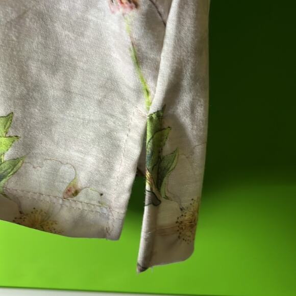 Allison Daley Women's Plus Floral Long Sleeve Blouse Multicolor Knit 2X - Picture 4 of 5